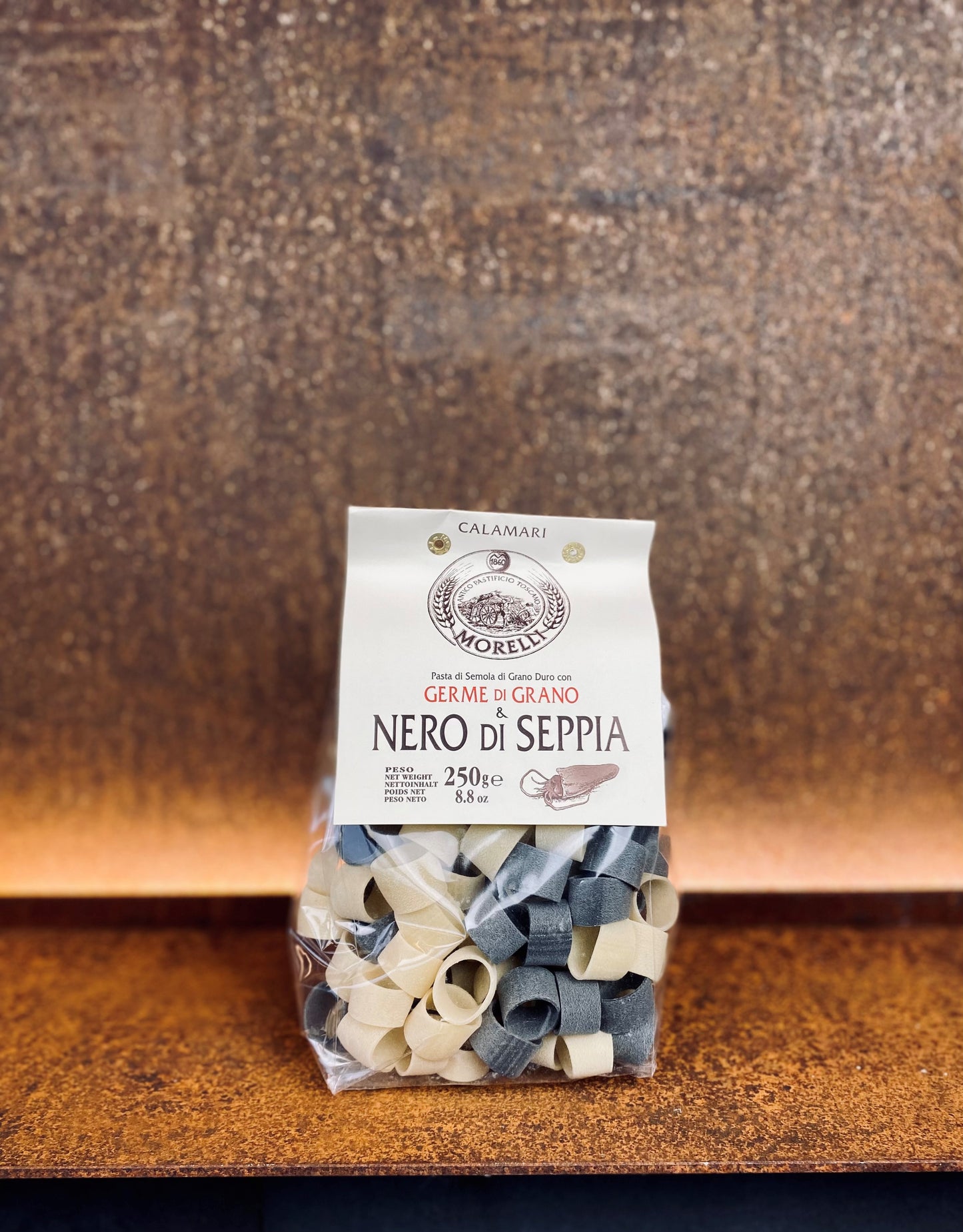 Pastificio Morelli Wheat Germ & Squid Ink Calamari 250g